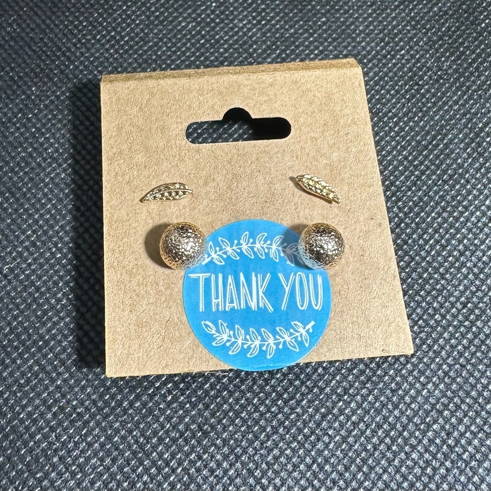 Color Gold Earring Backs Set